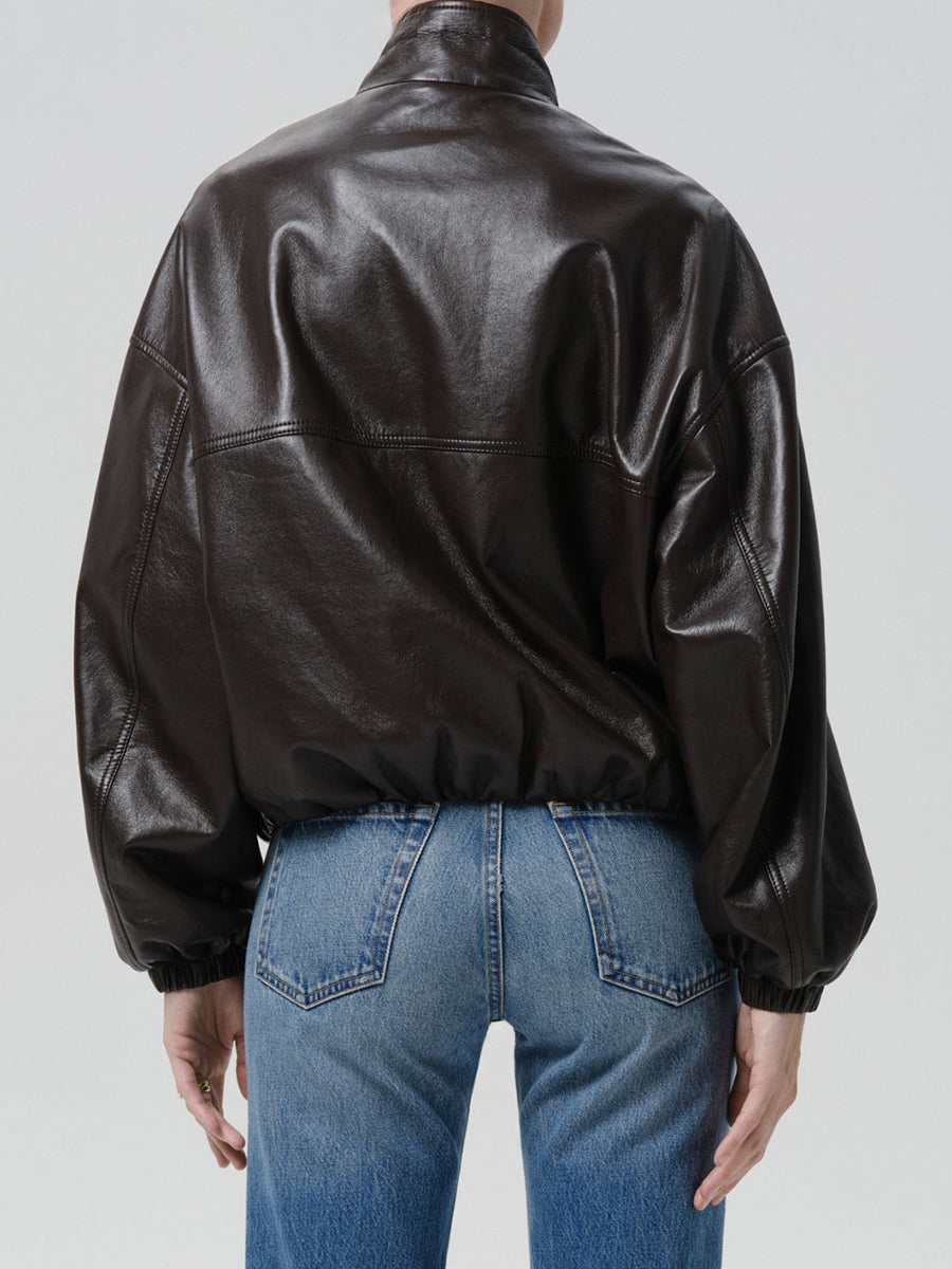 Barracuta Bubble Jacket in Chocolate Dark Brown