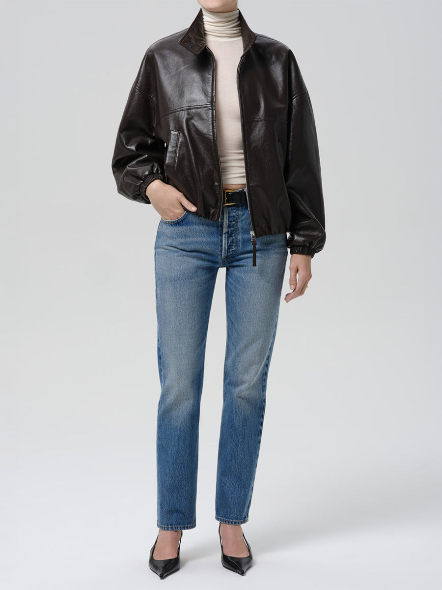 Barracuta Bubble Jacket in Chocolate Dark Brown