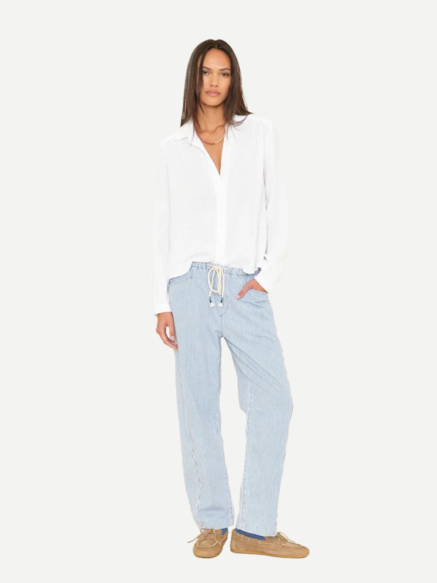 Xirena Baxter Pant in Blue Railroad