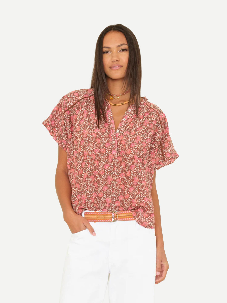 Xirena Baylee Top in Sienna Petals
