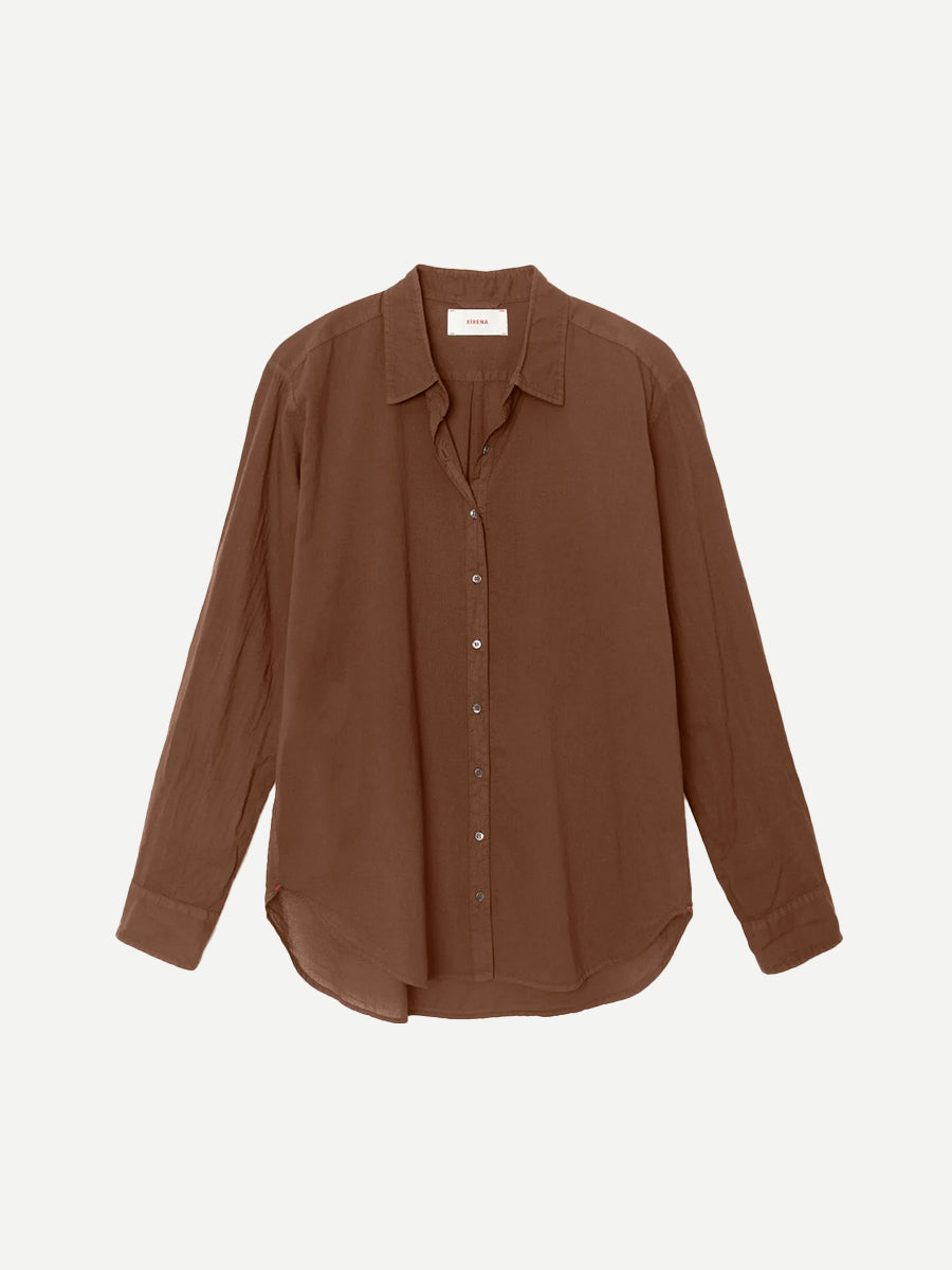 Xirena Beau Shirt in Stallion | Shop Now In-Store or Online, in Perth Western Australia
