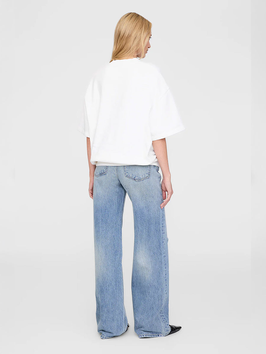 Anine Bing Jay Sweatshirt Bing in Off White