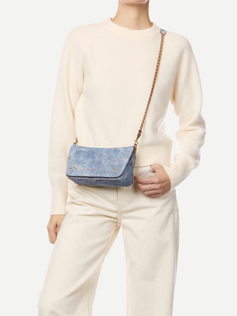 Jerome Dreyfuss Bobi Small Bag in Washed Jean's