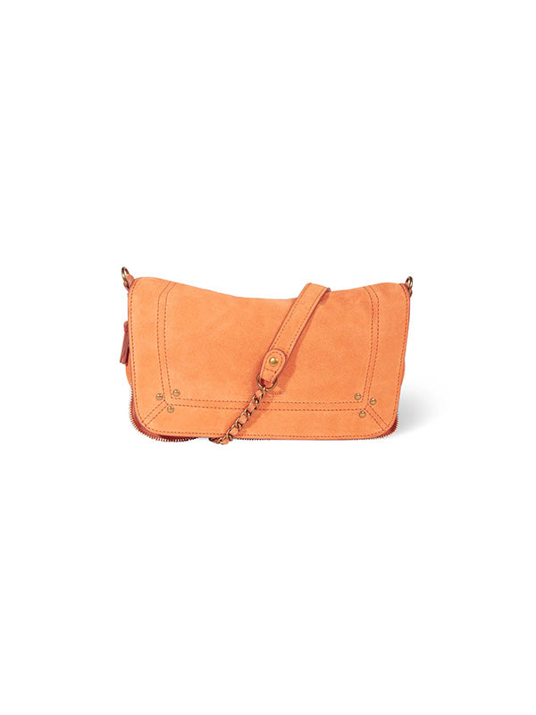 Jerome Dreyfuss Bobi Small in Corail Split Suede