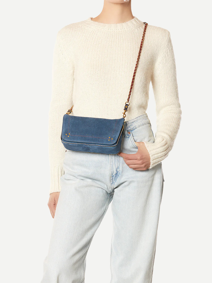 Bobi Small in Suede Jeans