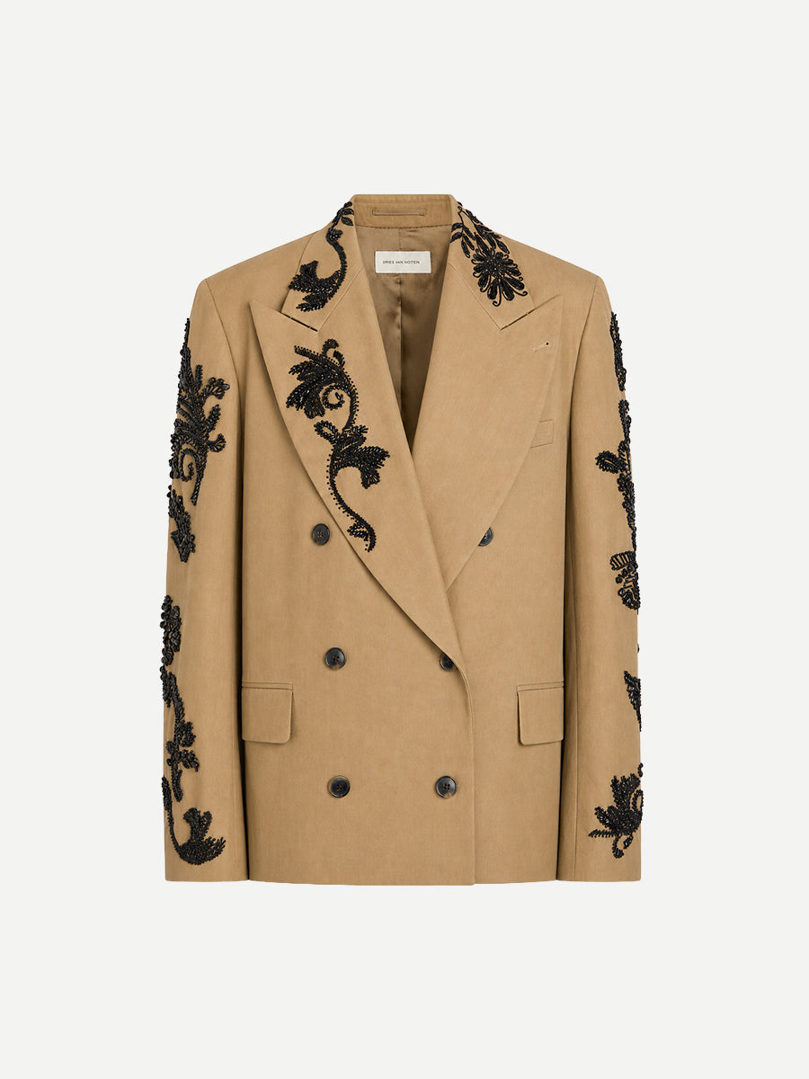 Dries Van Noten Bosea Jacket in Camel