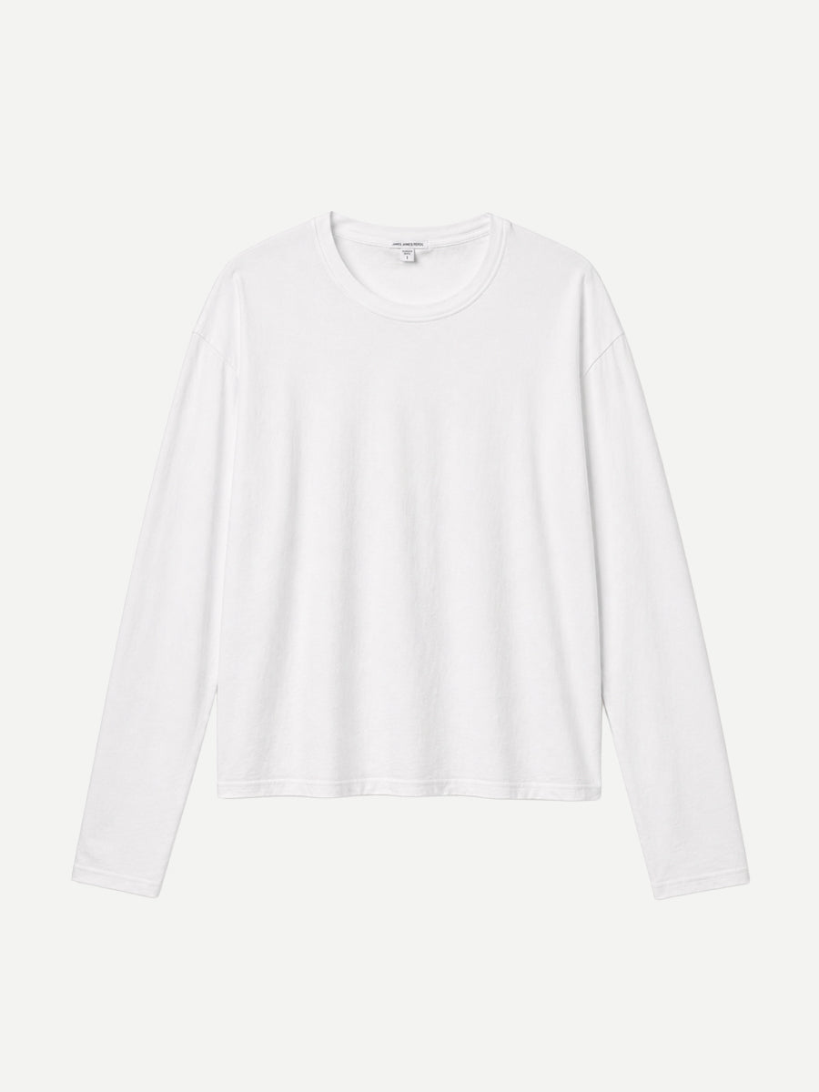 James Perse Boxy L/S Tee in White