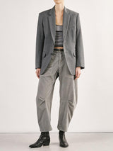 Nili Lotan Boyfriend Jacket in Heather Grey