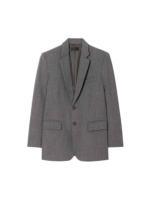 Nili Lotan Boyfriend Jacket in Heather Grey