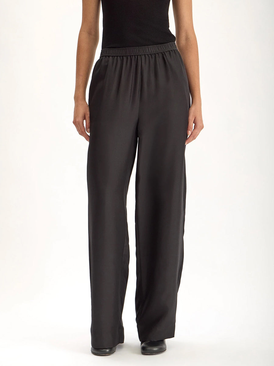 Brig Silk Pant in Black