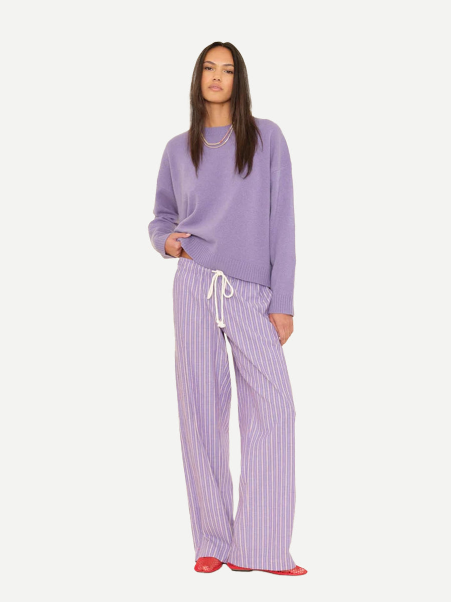 Xirena Brinna Pant in Violet Rouge Stripe