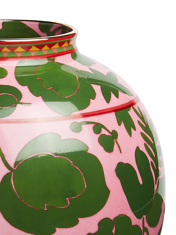 La DoubleJ Bubble Vase in Wildbird Rosa/Verde