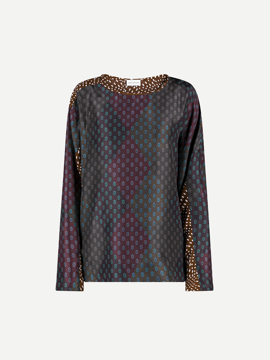 Dries Van Noten Caias Shirt in Burgundy