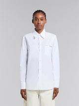 Marni |  Poplin Shirt with Marni Mending in White