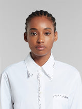 Marni |  Poplin Shirt with Marni Mending in White