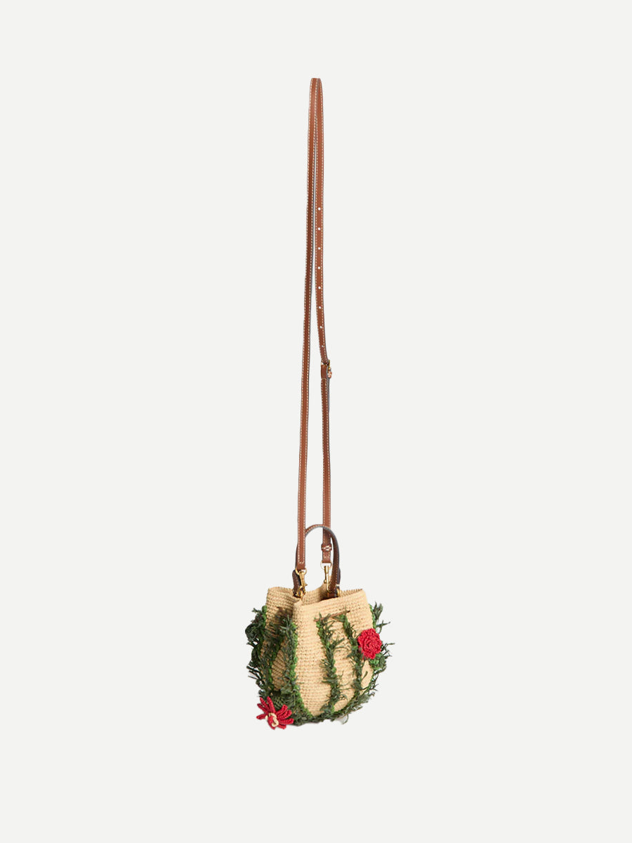 Anya Hindmarch Cactus Crossbody in Natural Raffia