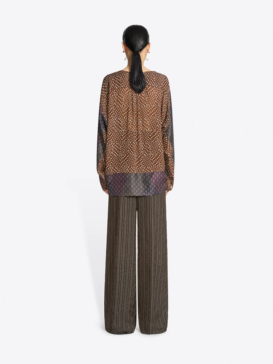 Dries Van Noten Caias Shirt in Burgundy