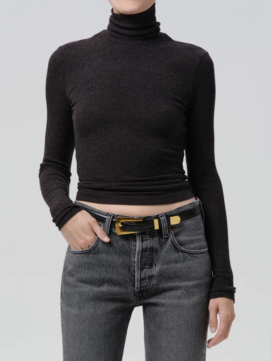 Caradene Turtleneck in Heather Charcoal