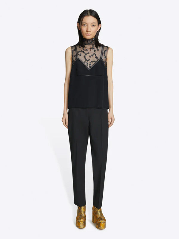 Dries Van Noten Carasi Emb 7349 Top in Black