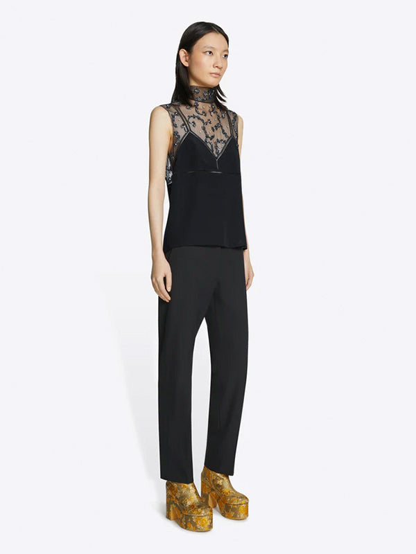 Dries Van Noten Carasi Emb 7349 Top in Black