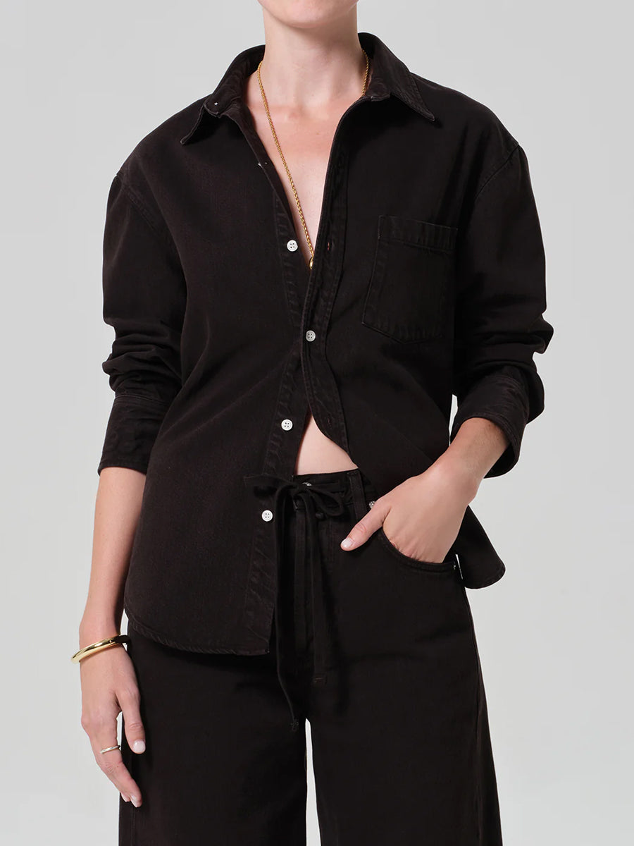 Carter Shirt in Carob