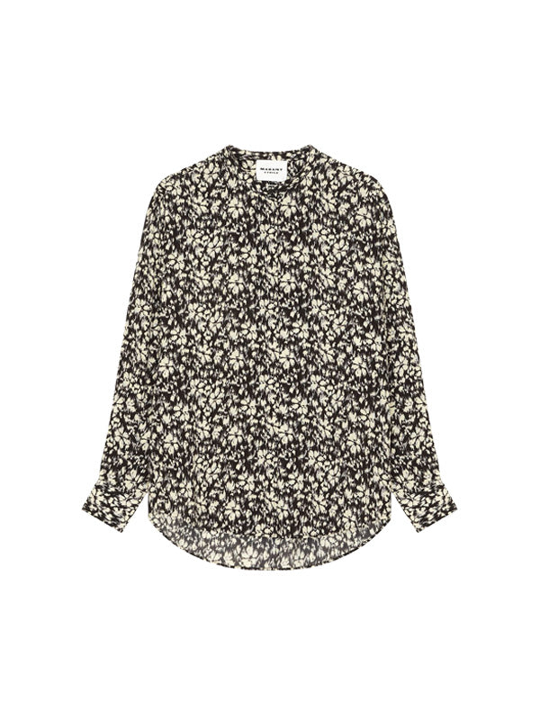 Isabel Marant Catchell Shirt in Black/White