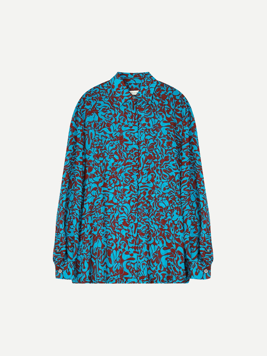 Dries Van Noten Cavala Shirt in Turquoise
