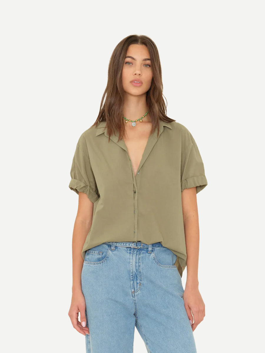 Xirena | Channing Shirt in Dark Seagrass