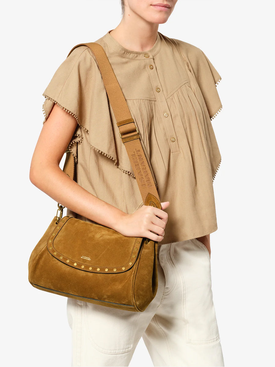 Chany M Shoulder Bag in Cognac