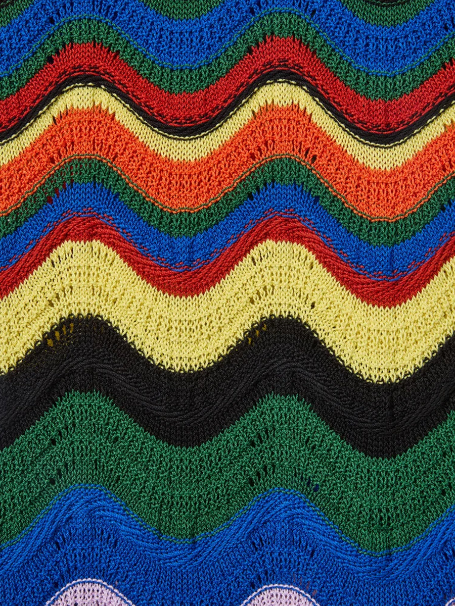 Chevron Sundress in Multicolour Knit