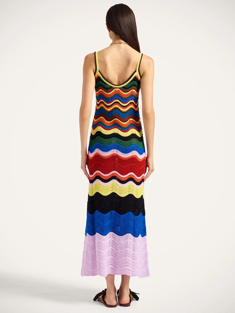 La DoubleJ Chevron Sundress in Multicolour Knit | Shop Adam Heath, Western Australia