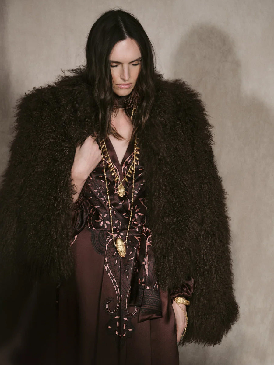 Timeless Concurse Dress in Chocolate Batik