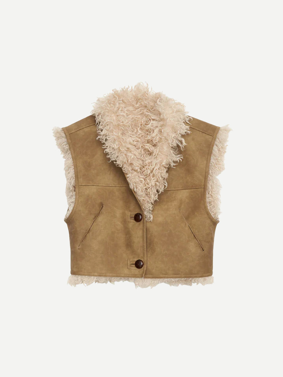 Isabel Marant Clara Vest in Taupe