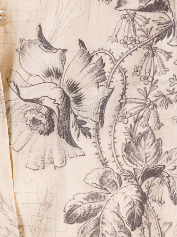 Dries Van Noten Clavelly Shirt in Ecru