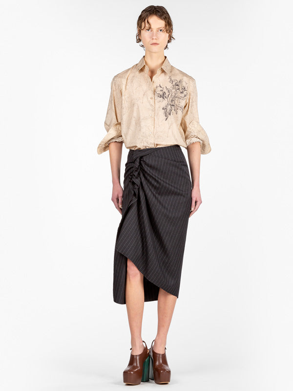 Dries Van Noten Clavelly Shirt in Ecru