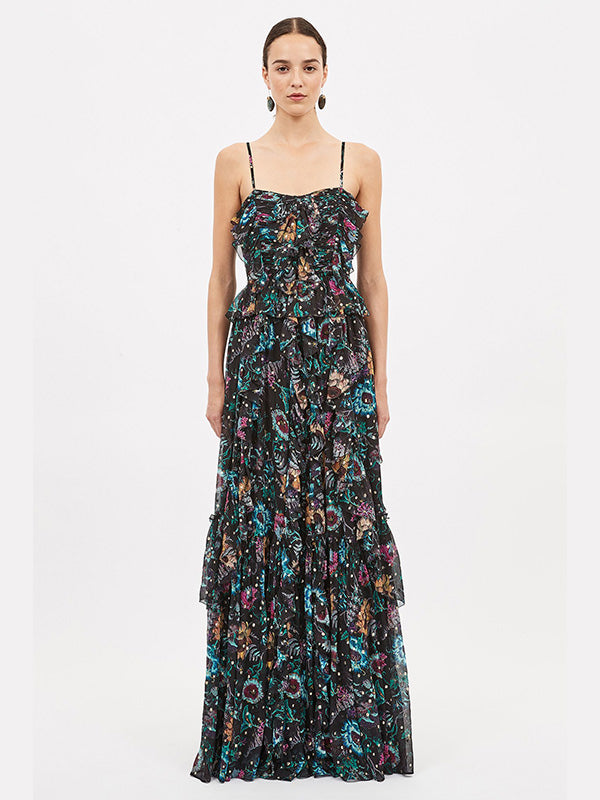 Ulla Johnson | Colette Gown in Black Iris