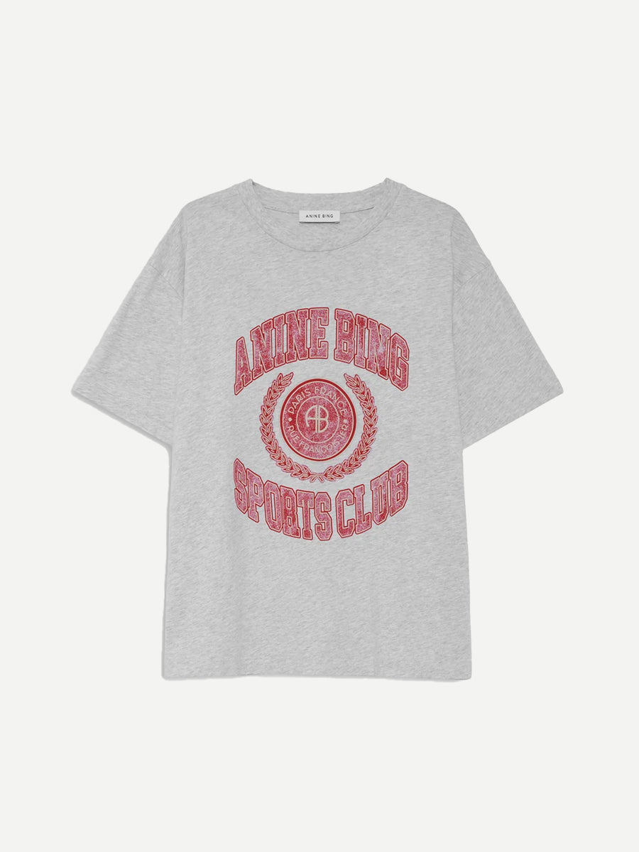 Cade Tee Collegiate in Grey