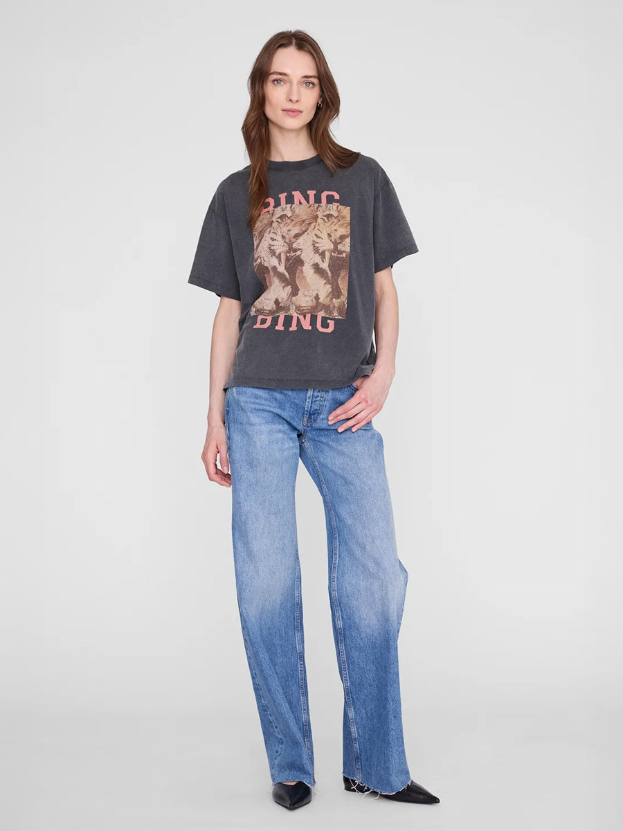 Cade Tee Tiger Bing in Washed Black