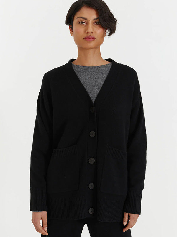 Chinti and Parker Comfort Cardigan in Black