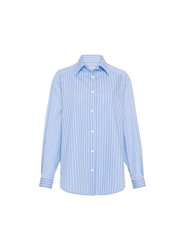 Matteau Contrast stripe Shirt in Sky Stripe
