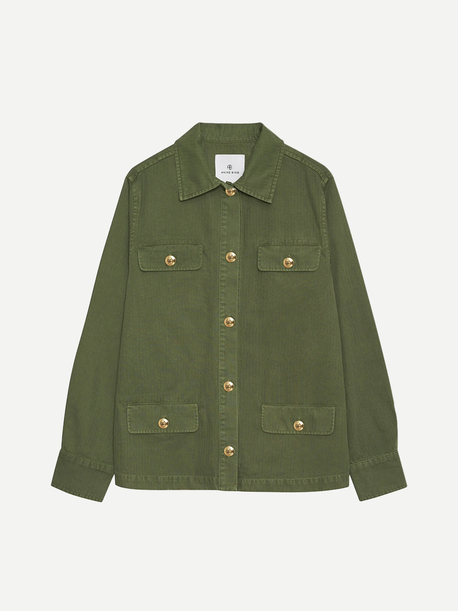 ANINE BING Corey Jacket in Army Green