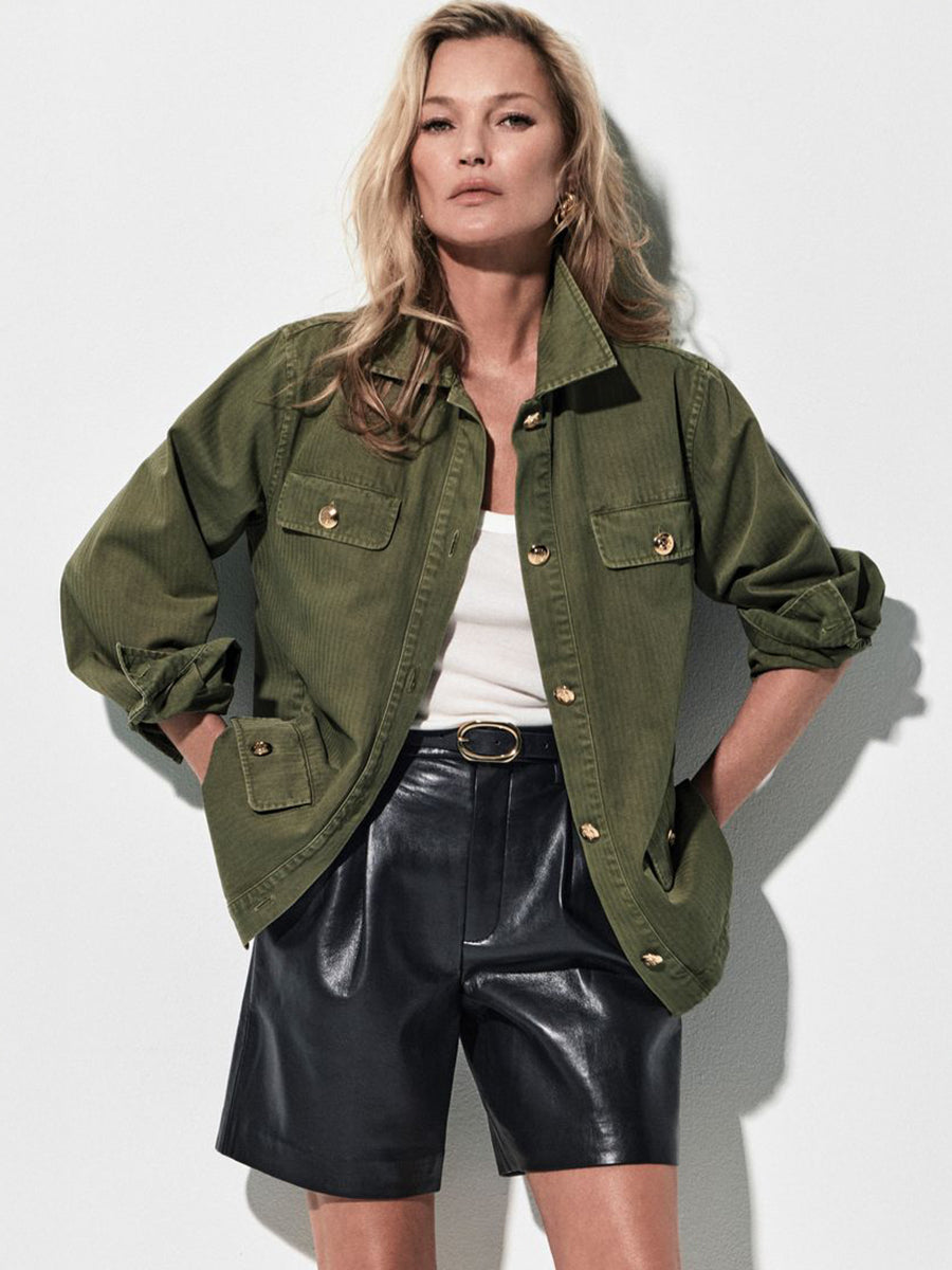 ANINE BING Corey Jacket in Army Green
