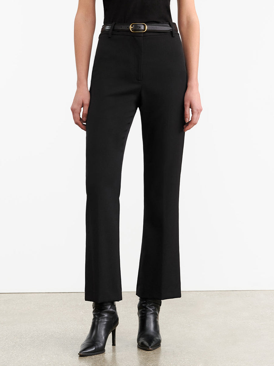 Nili Lotan Cropped Corette Pant in Black