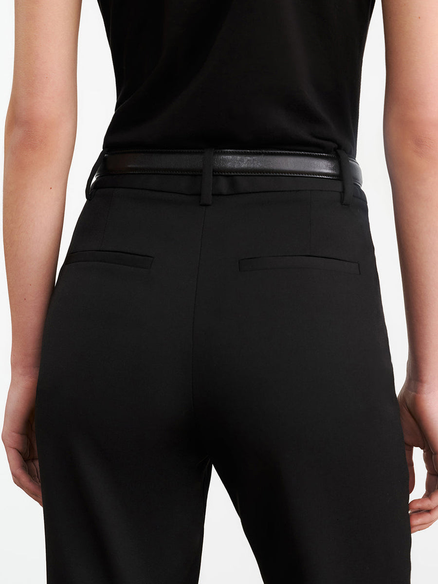 Cropped Corette Pant in Black