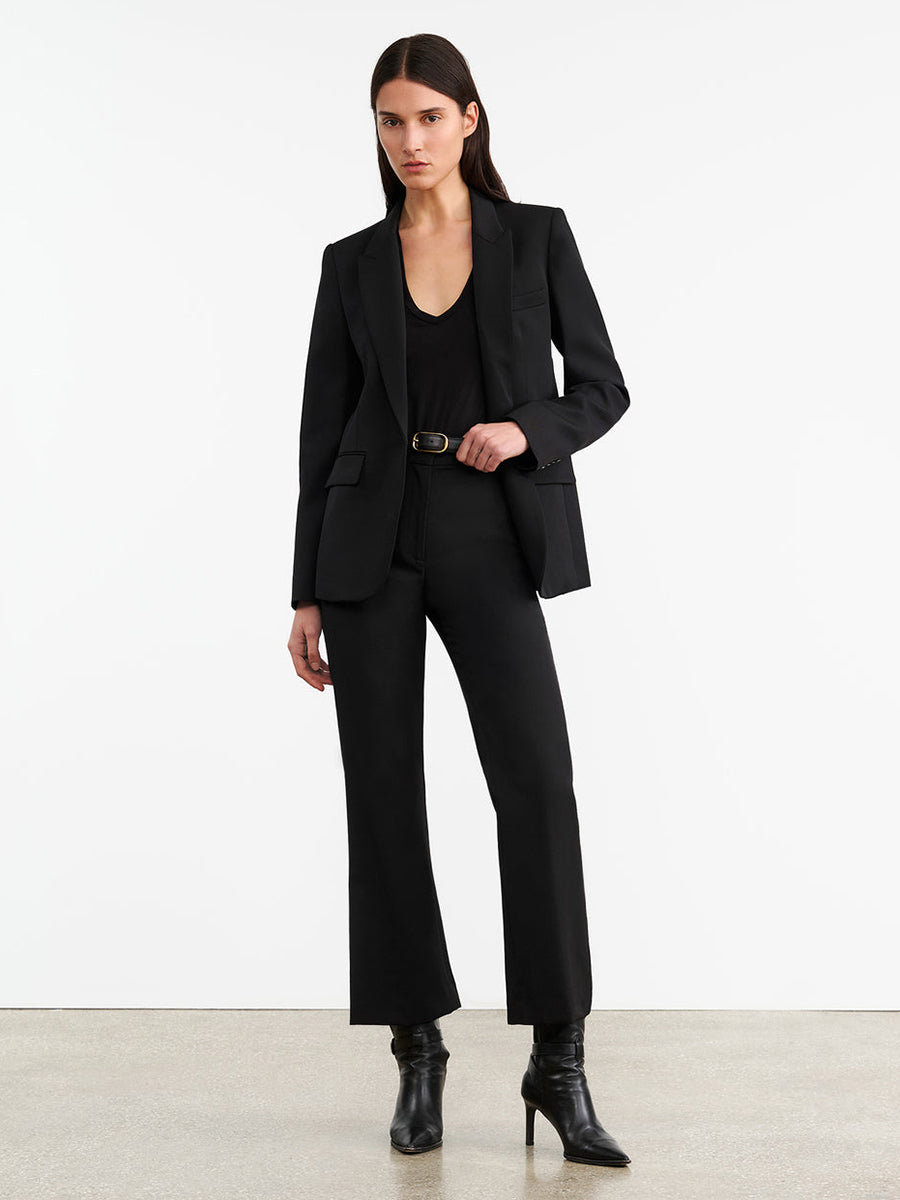 Cropped Corette Pant in Black