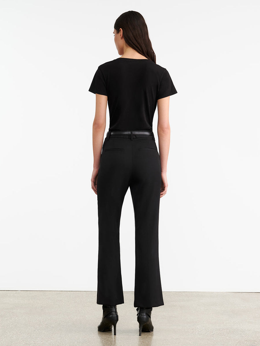 Cropped Corette Pant in Black