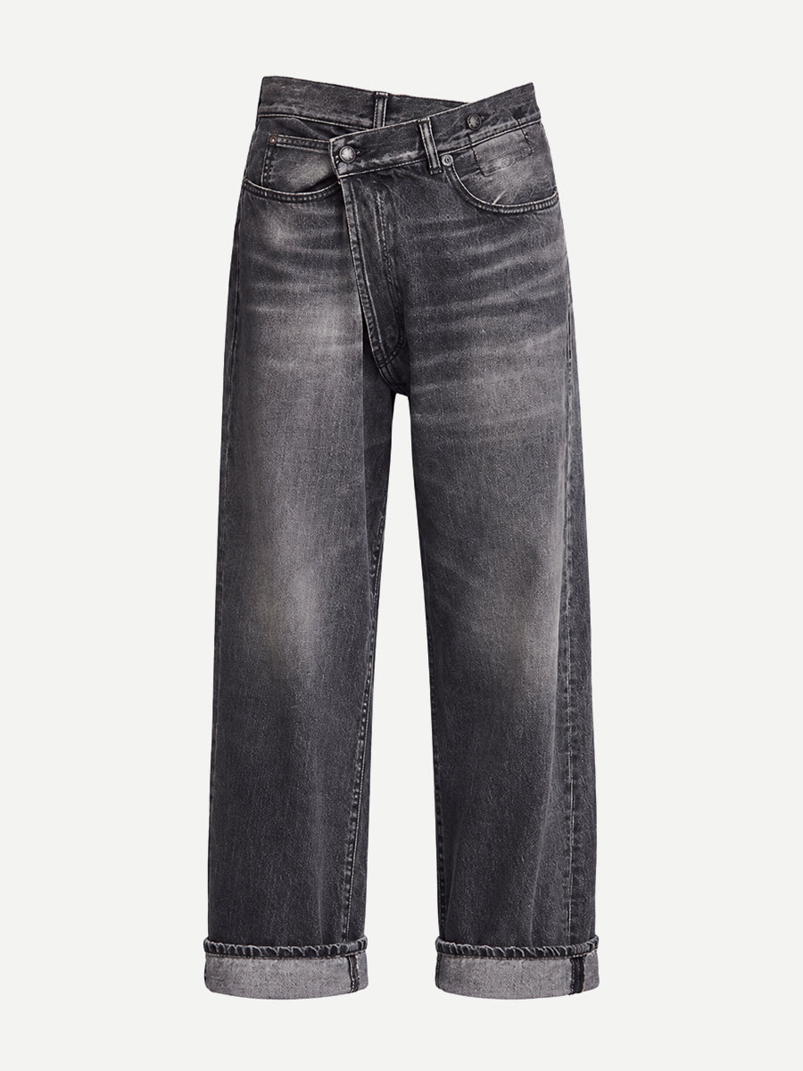 R13 Cross Over Jean in Leyton Black