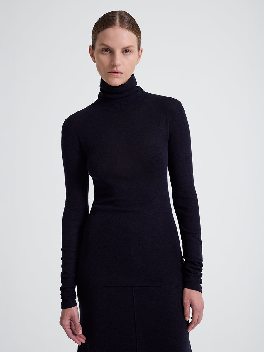 Cube Sweater in Darkest Navy