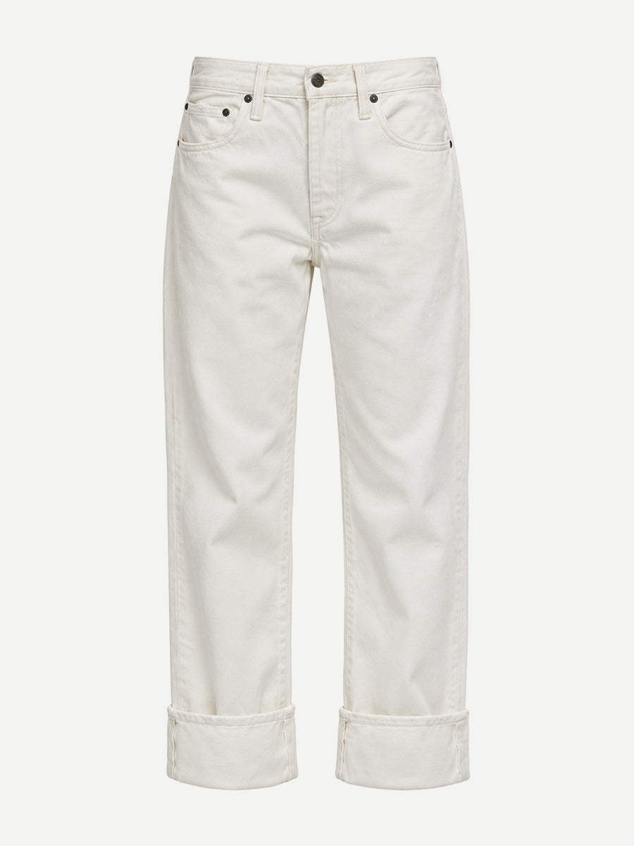 Cuffed X-BF Jean in Bennett White Selvedge