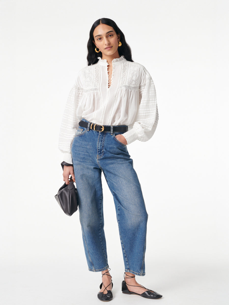 Vanessa Bruno Dahlia Top in Blanc